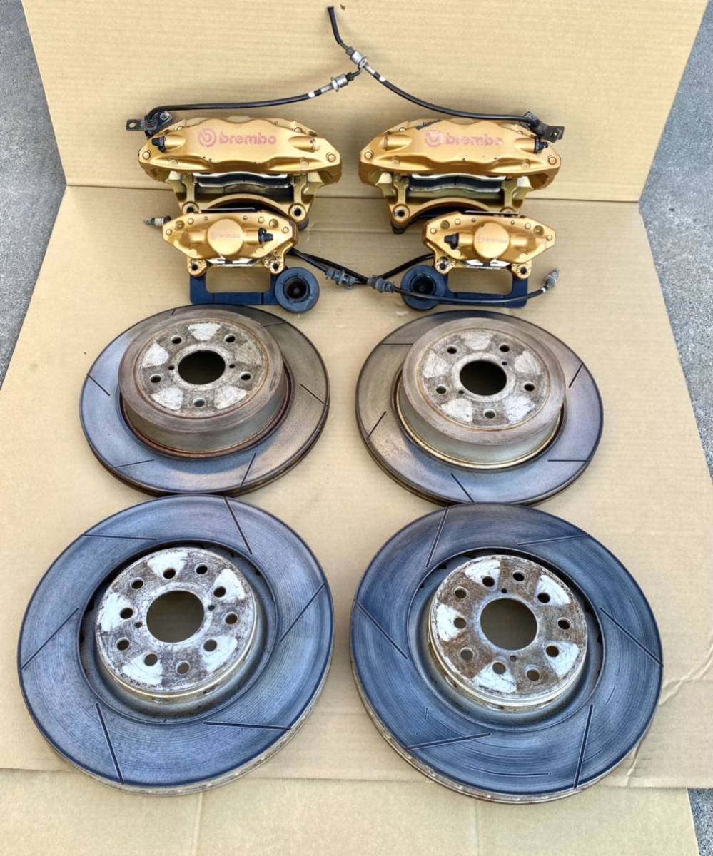 スバル インプレッサ純正 ブレンボキャリパー ローターセット GDB スバル インプレッサ WRX STI 純正 ブレンボキャリパー ローター