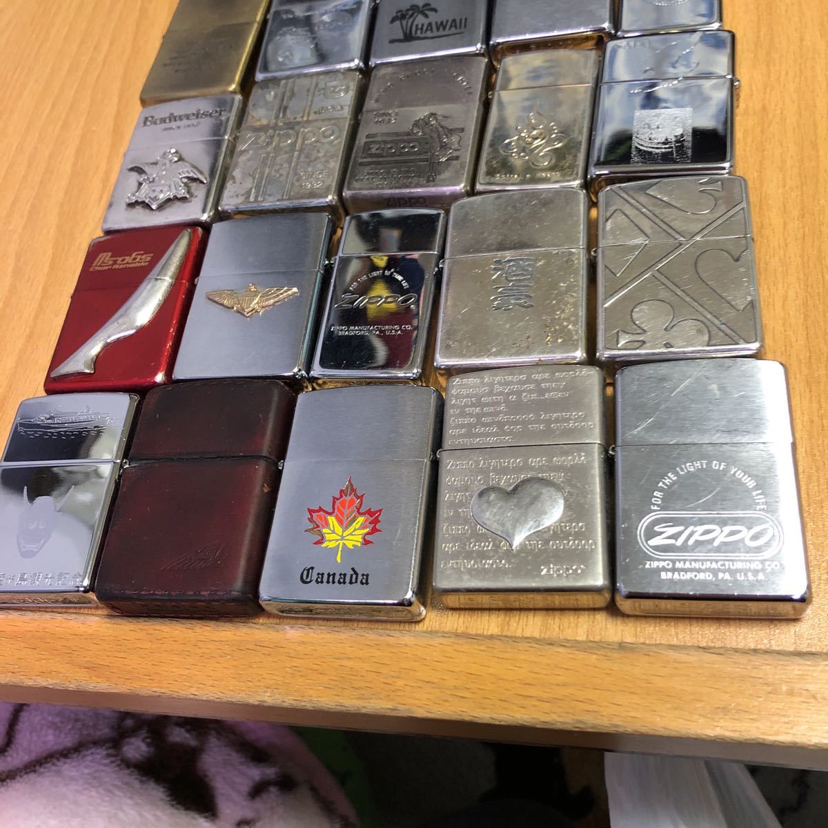 ① 本州のみ発送 ジャンクZIPPO オイルライター 20個まとめ売り 