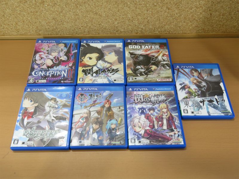 1円～ PS VITA ソフト 7点セット！ 東京ザナドゥ/英雄伝説 閃の軌跡