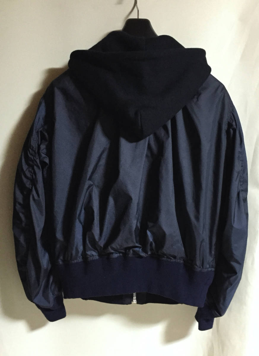 sacai フライトジャケット ma-1 サカイ MA-1 ドッキング ×レザー 