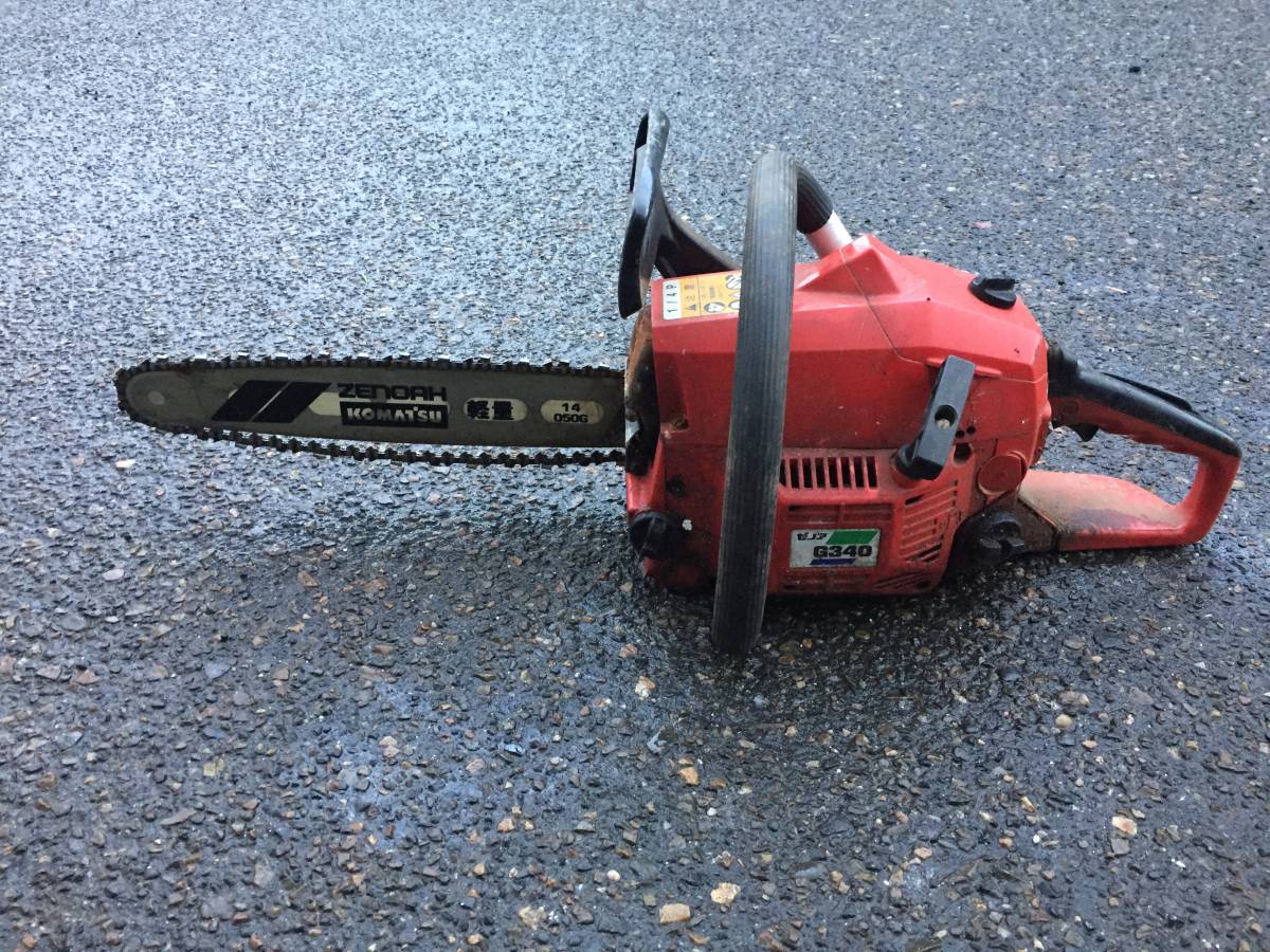 ゼノア コマツ エンジンチェーンソー G340 ジャンク品 ゼノア ジャンク 