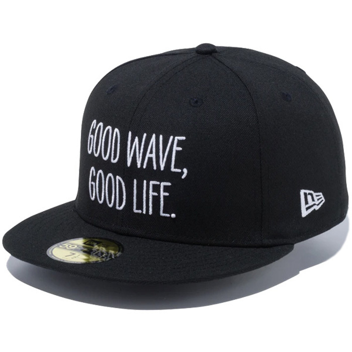 NEW ERA 【ニューエラ】59FIFTY SURFRIDER FOUNDATION GOOD WAVE GOOD LIFE ブラック　　7　3/8　　2 Foundation YUSUKE HANAI Era 9THIRTY ニューエラオンラインストア