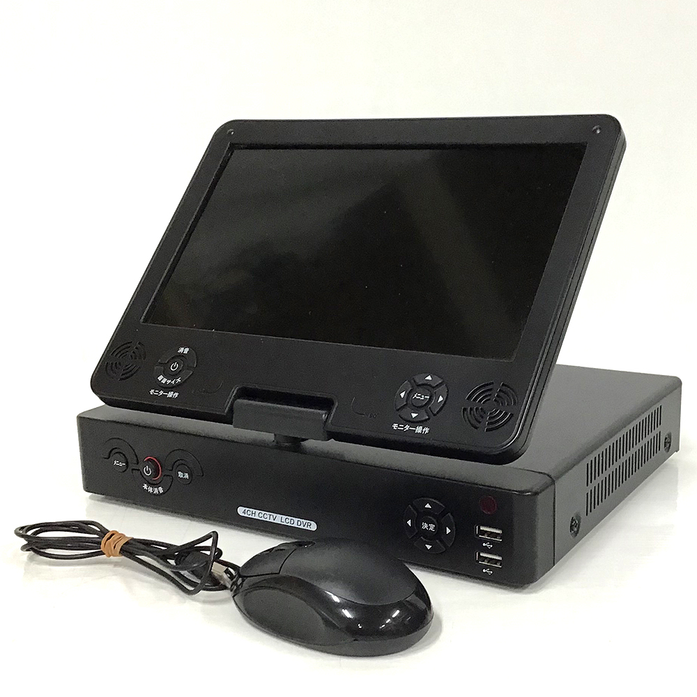 21T087 4 値下げ【動作品】 NSK 4CHモニター付デジタルビデオレコーダー NS-F401MR NX-P821S×3つ 