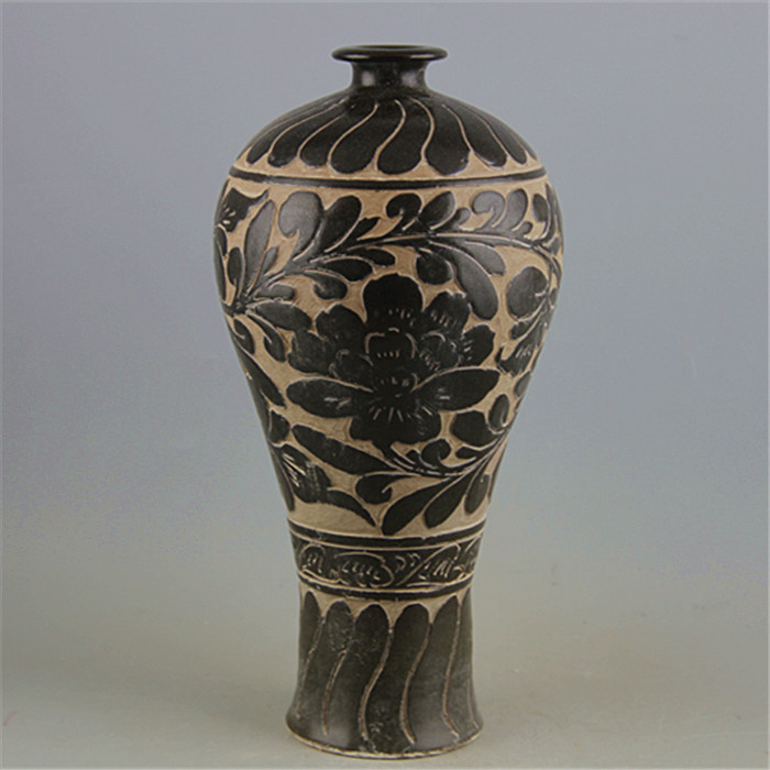 佳香】乾伸行 勝龍寺窯 忍草茶碗 共箱 共布 栞 茶道具 本物保証 勝龍寺