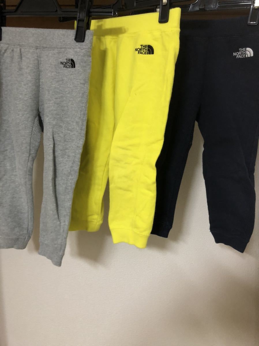 人気，大得価 THE NORTH FACE ノースフェイス スウェットロゴパンツ ベビー Sweat Logo Pant NBB81956 3本 スウェットパンツ 紺 灰 黄 90(ザ・ノース・フェイス)｜売買されたオークション情報、yahooの商品情報をアーカ その他