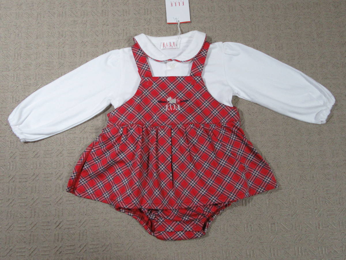 ｅｌｌｅ 長袖ブラウス ロンパース ９０ エル ワンピース ダルマオール テリア刺繍 90 85 94cm 売買されたオークション情報 Yahooの商品情報をアーカイブ公開 オークファン Aucfan Com