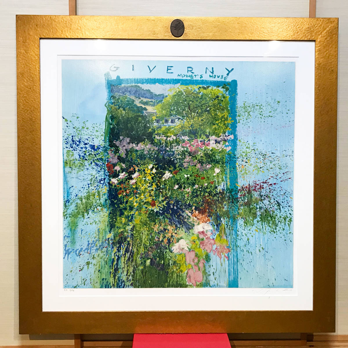 真作 トレンツ・リャド 「野ばら」シルクスクリーン 絵画