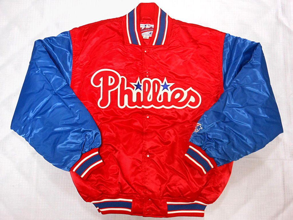  フィリーズ 1998^99 Starter サテン ジャケット MLB メジャーリーグ ジャンパー スタジャン Jacket PHILLIES(応援ユニフォーム、ウエア)｜売買されたオークション情報、yahooの商品情報をアーカイブ公 応援ユニフォーム、ウエア
