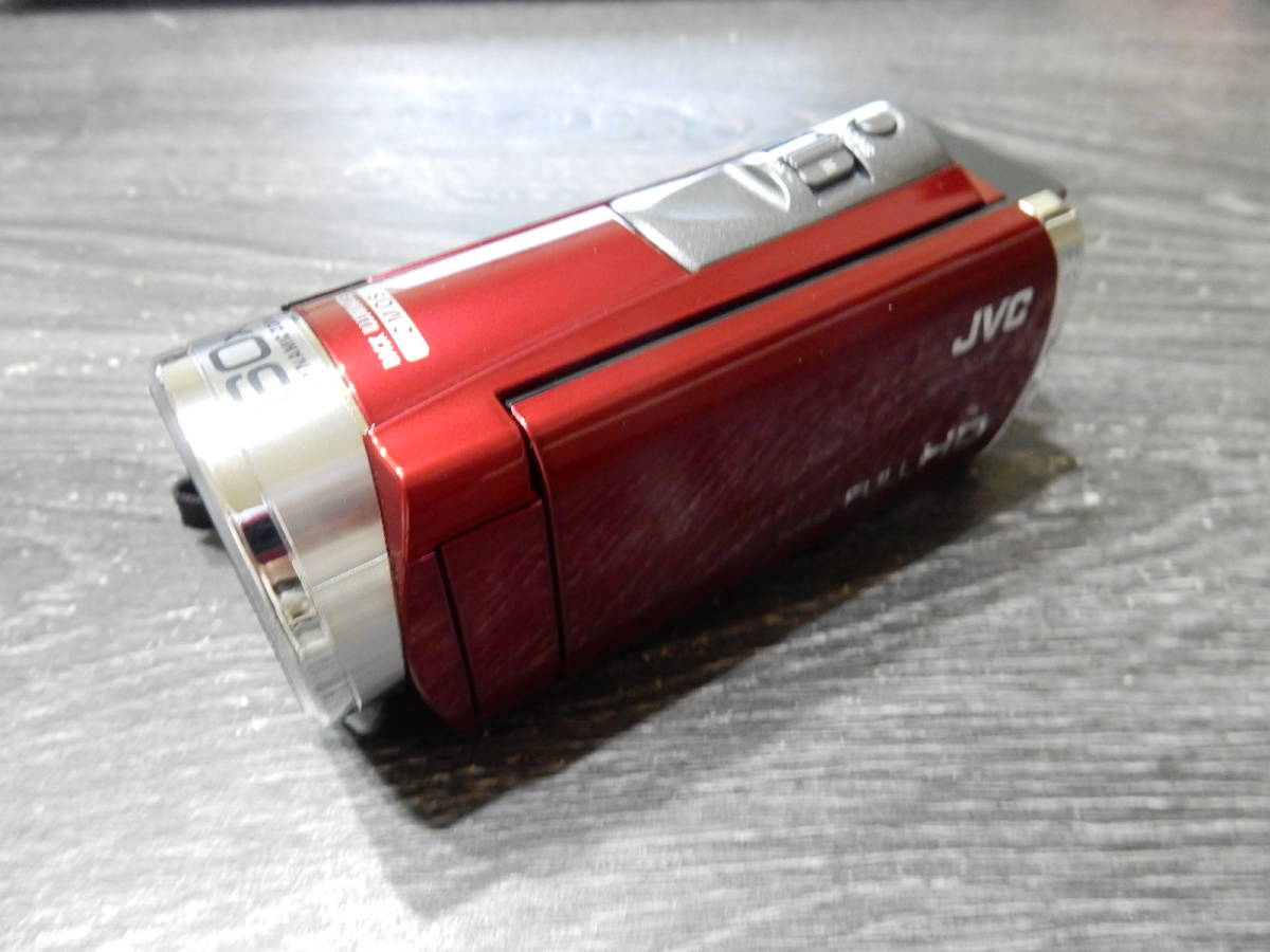 JVC Everio GZ-E235-R（レッド）//ダイナミック60倍ズーム・32GB内蔵