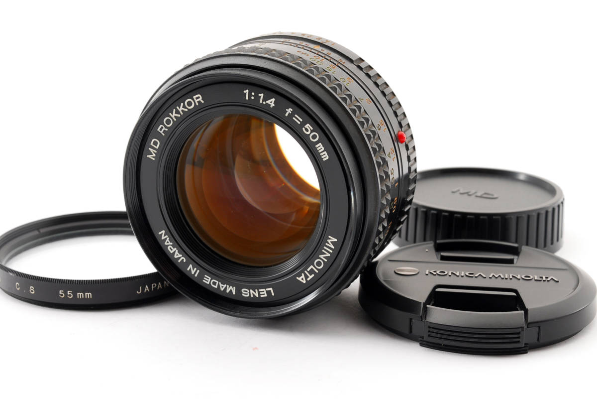 MINOLTA ミノルタ MD ROKKOR 50mm F1.4 マニュアルフォーカスレンズ