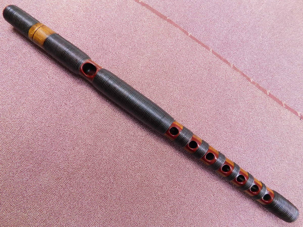 伝統芸能、お能、白竹製、樺巻きの能管