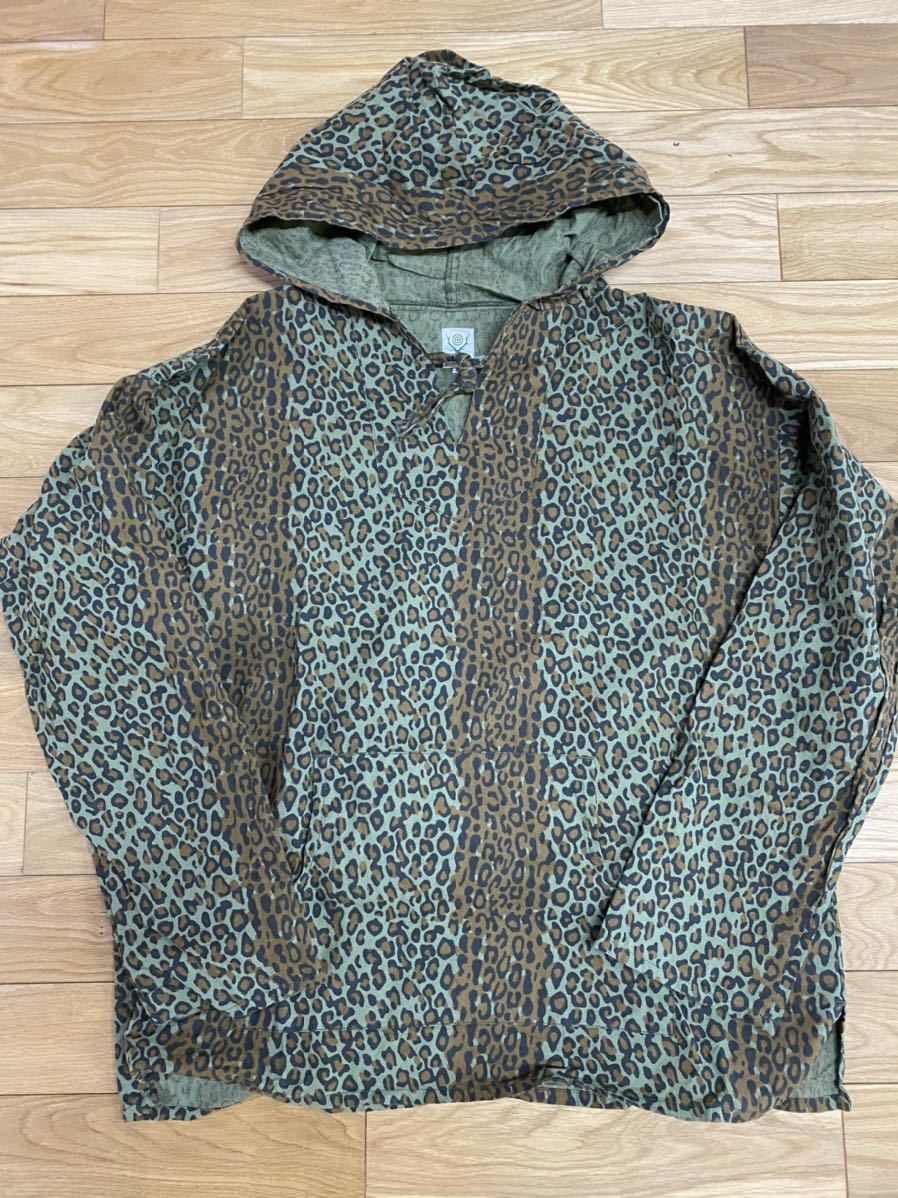 SOUTH2 WEST8 MEXICAN PARKA-PRINTED FLANNEL LEOPARD サウスツー