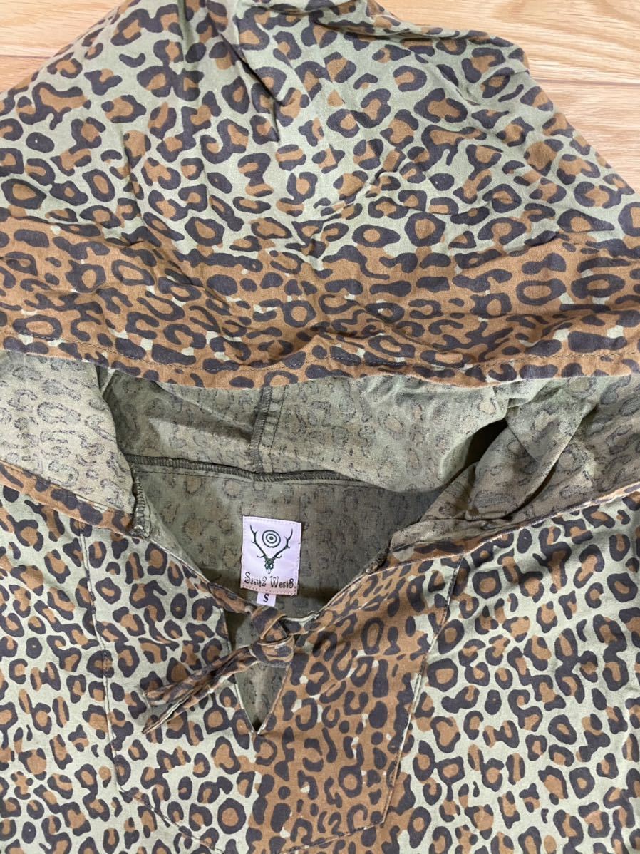 SOUTH2 WEST8 MEXICAN PARKA-PRINTED FLANNEL LEOPARD サウスツー