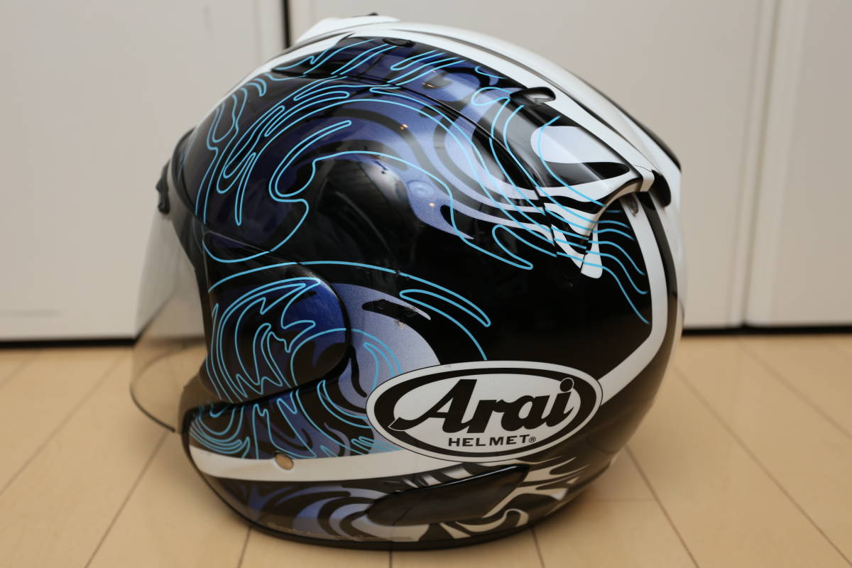 Arai アライ ジェットヘルメット SZ-RAM3 RIPTIDE ブルー size61-62 傷