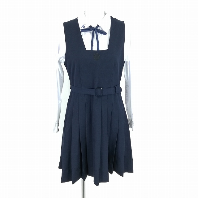 SALE，安い 1円 ジャンパースカート 紐タイ 等 160A バスト86 ウエスト72 カンコー 冬物 女子 学生服 中学 高校 紺 制服 ランクC NA2325(学生服)｜売買されたオークション情報、yahooの商品情報をアーカイブ公 学生服
