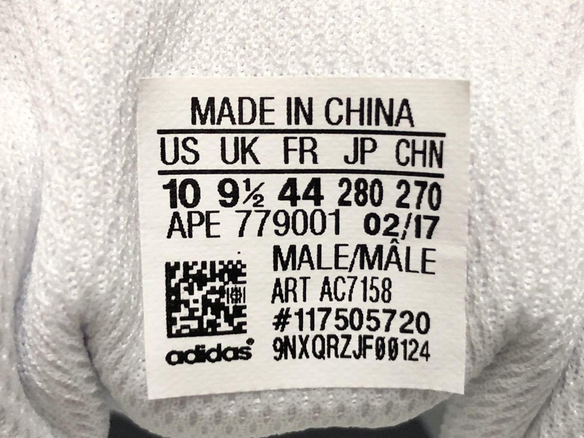 17年製 ADIDAS ORIGINALS STAN SMITH アディダス オリジナルス スタンスミス【AC7158】ホワイト レザー ピンクWHITE LEATHER PINK 白 US10