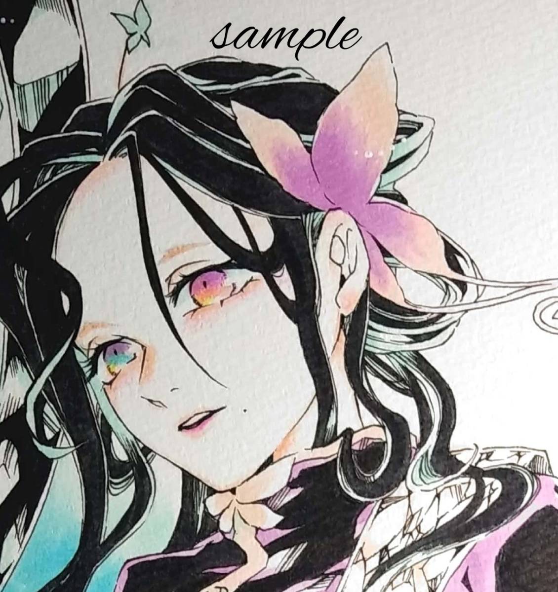 創作 手描きイラスト＊夜を踊る＊オリジナル - おやすみ世界美しい癒し