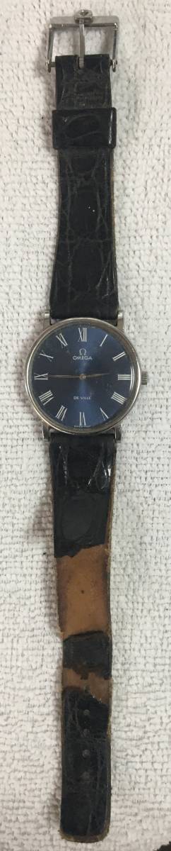 OMEGA オメガ デビル メンズ ウォッチ 手巻き 青文字盤 不動品 【公式
