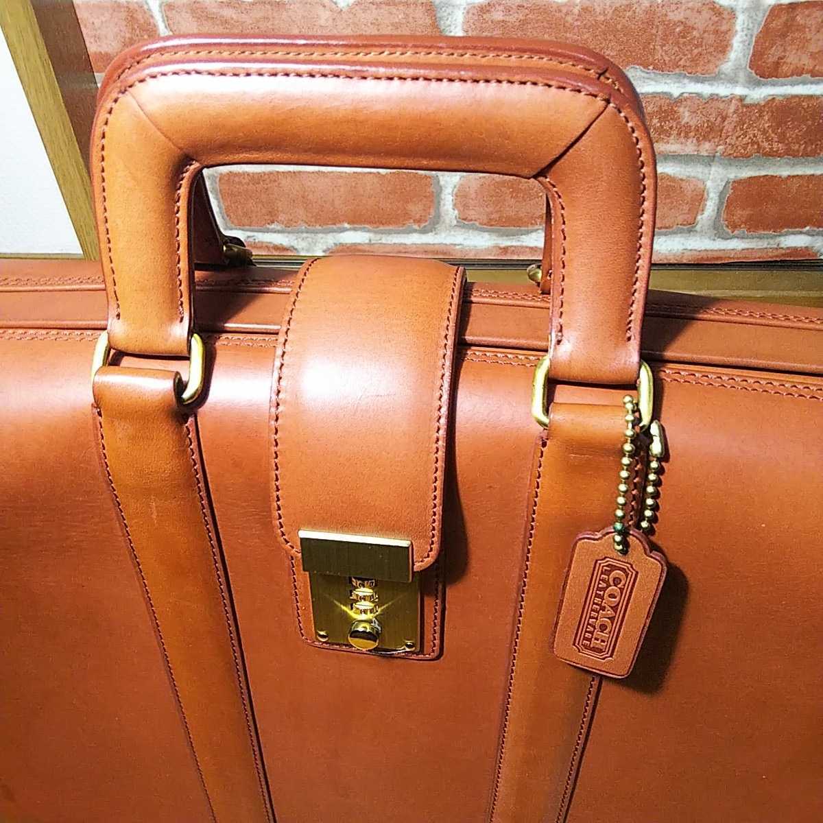 COACH ダレスバッグ 本革グローブレザー ブリーフケース ドクター 
