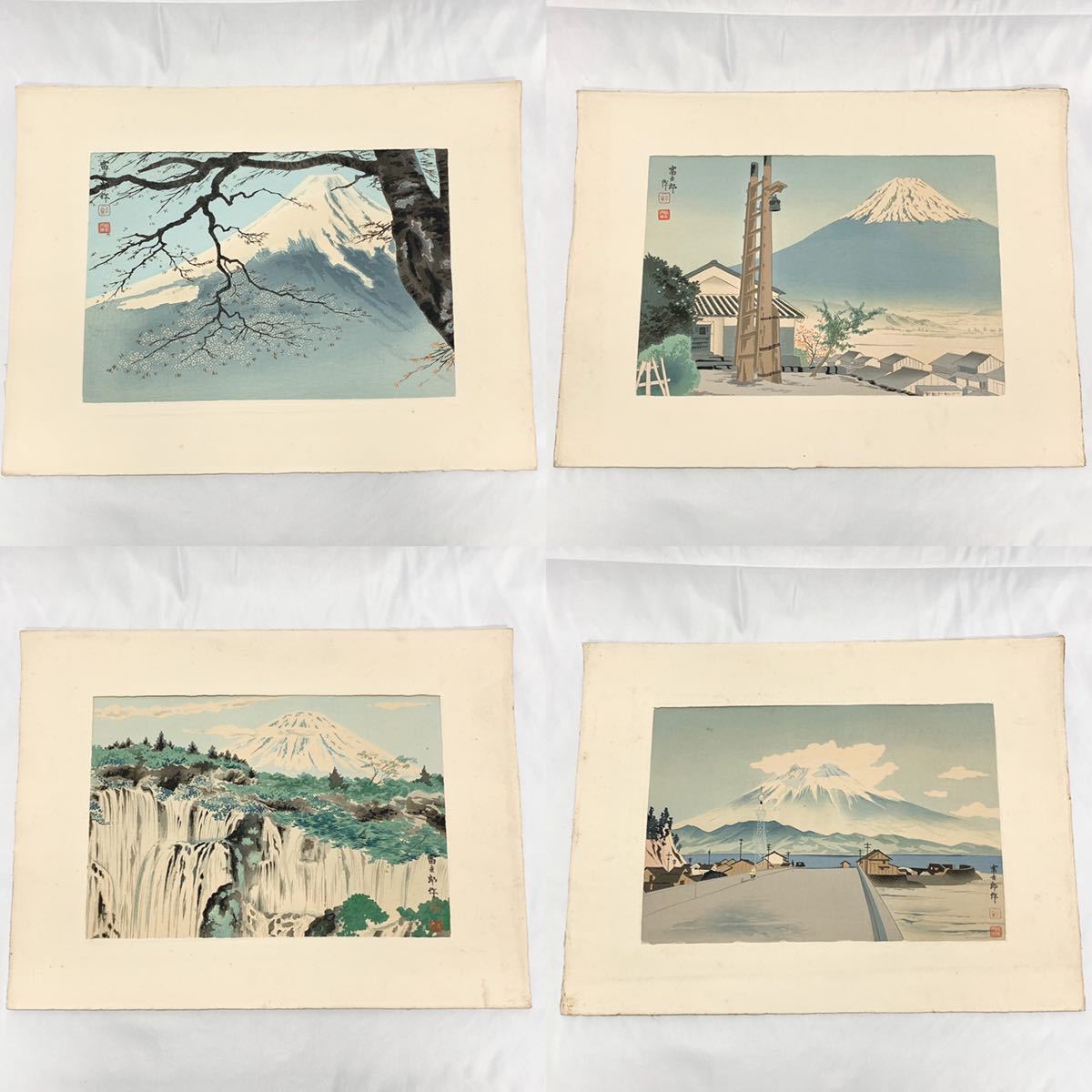 木版画 富士三十六景 内田美術書 徳力富吉郎 36枚 ケース付き 富士山 R