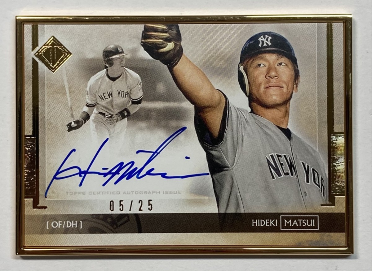 25枚限定】松井秀喜直書きサイン 2020 Topps Transcendent Gold Flamed 