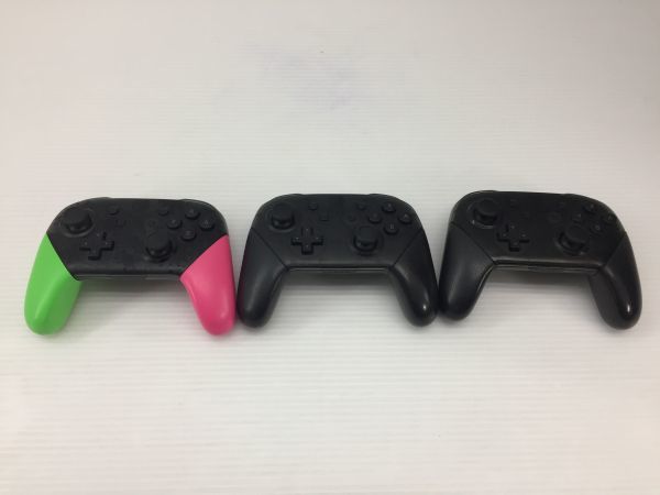 #44/F665★Nintendo Switch Proコントローラー 3個セット ジャンク