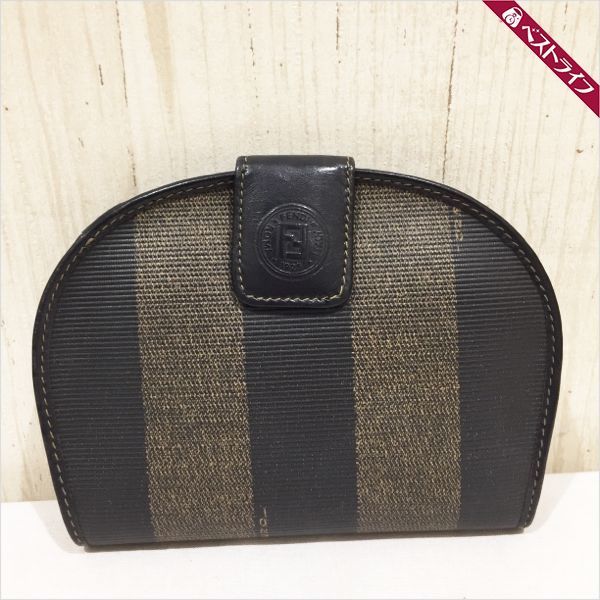 フェンディ FENDI ペカン柄 財布 ペカン 美品 折りたたみ コンパクト
