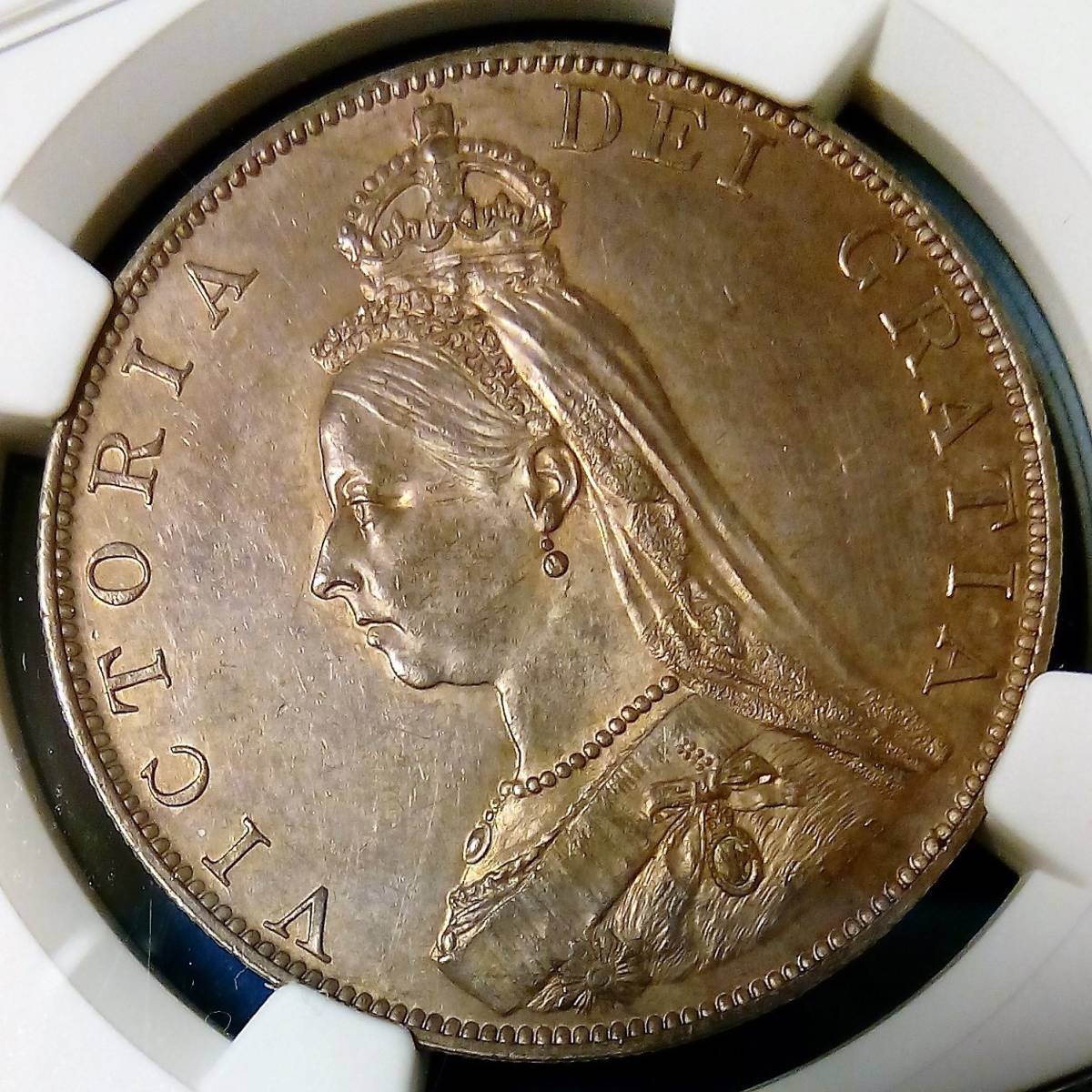 イギリス 1887年 ジュビリーヘッド ビクトリア女王 0 (硬貨 フローリン 