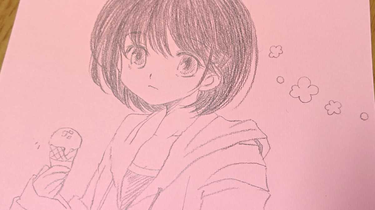 想像を超えての 女の子 イラスト ラフ画 13枚セット Teleacv Cl