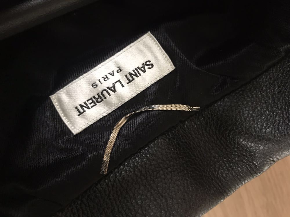 SAINT LAURENT 13aw サンローランパリ スミインク原型 レザー 