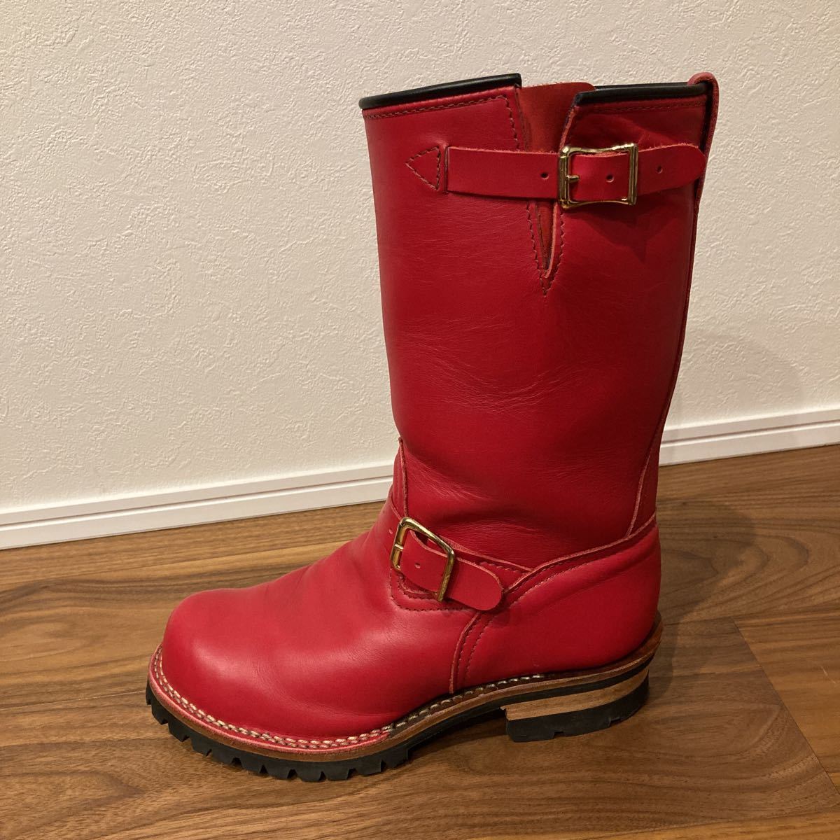 WESCO 美品 エンジニアブーツ 赤 BOSS US8 26.0㎝ レッドウィング 