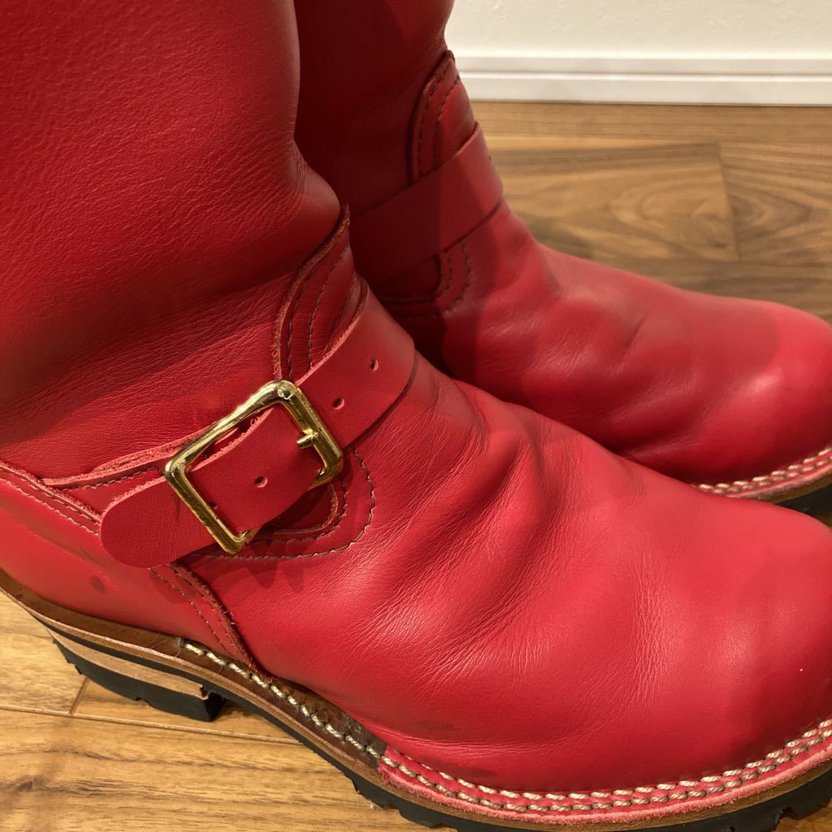 WESCO 美品 エンジニアブーツ 赤 BOSS US8 26.0㎝ レッドウィング 