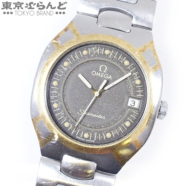 101502955☆1円~ オメガ OMEGA シーマスター ポラリス SS YG イエロー 