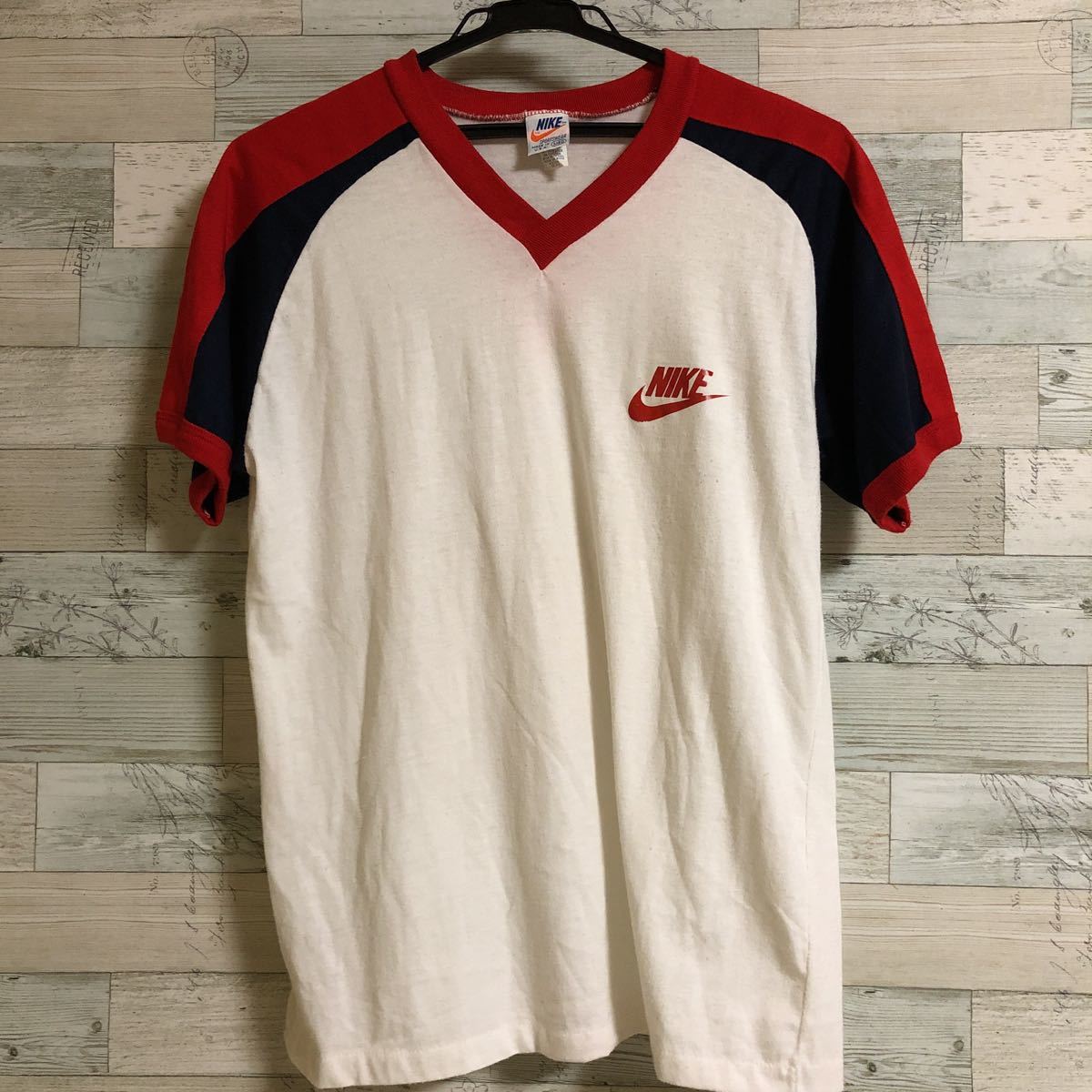 NIKE ナイキ 半袖Tシャツ オレンジタグ ヴィンテージ XLサイズ グレー 