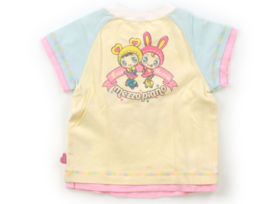 メゾピアノ mezzo piano Tシャツ・カットソー 110 女の子 黄色、水色