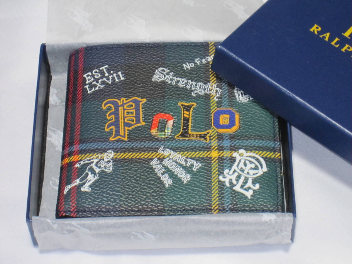 【超激得，大得価】 POLO Ralph Lauren ポロ ラルフローレン チェック柄 ブラックウオッチ 二つ折り財布 国内正規店購入品 定価 30 800円(服飾小物)｜売買されたオークション情報、yahooの商品情報をアーカイブ公開 - 服飾小物