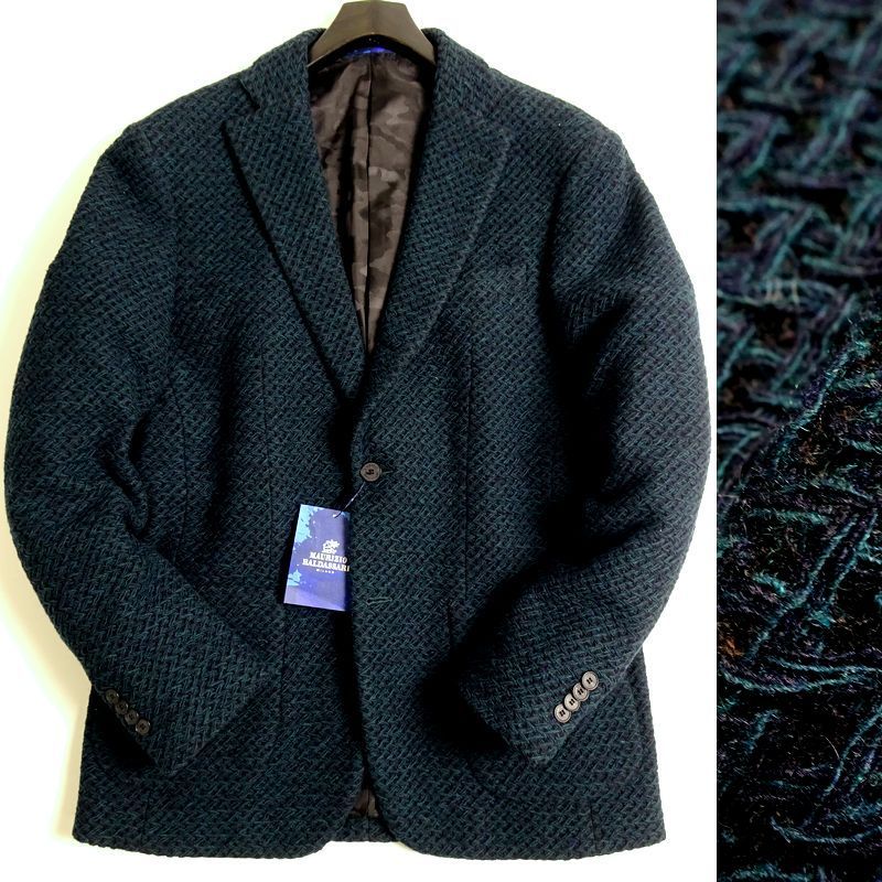 □MAURIZIO BALDASSARI マウリツィオ 定価5.8万 ニットライク ラッセル
