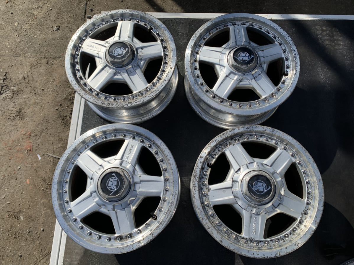 希少 LINEA SPORT リネアスポーツ 14×6J ホイール マルチ 旧車