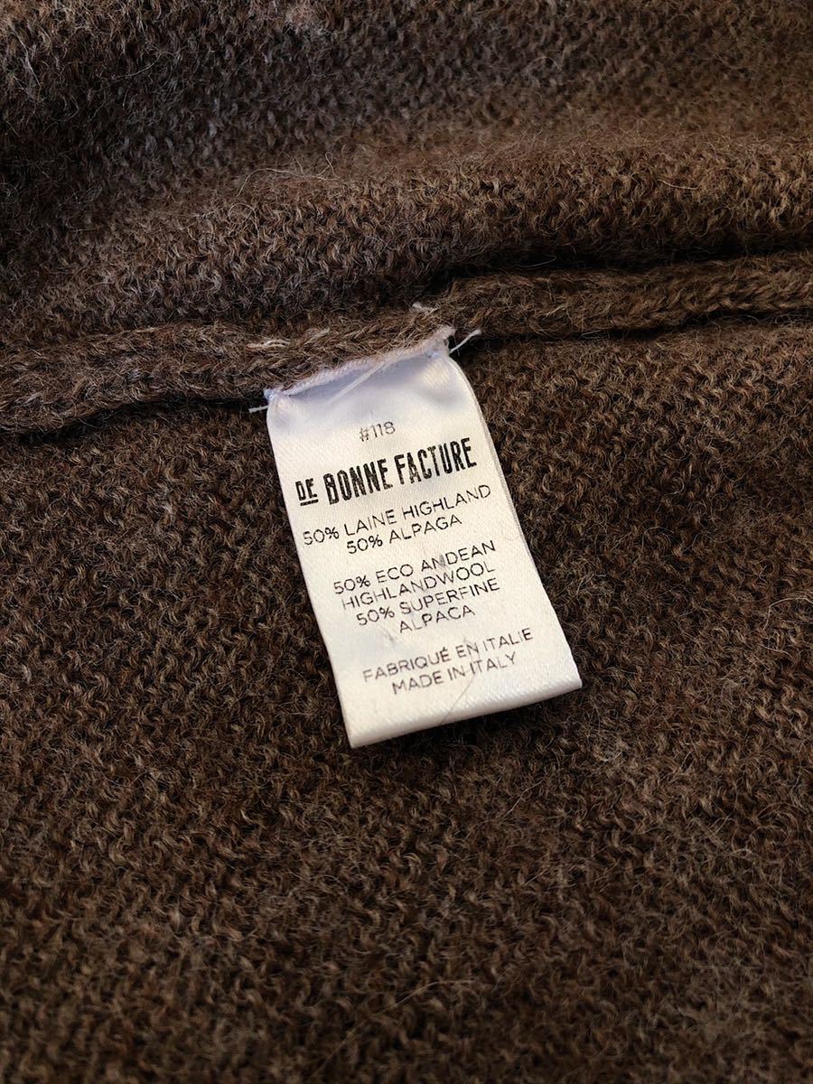 DE BONNE FACTURE KNITTED POLO SWEATER AW19 デボンファクチュール