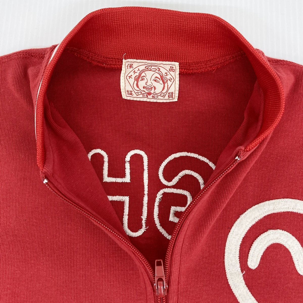 EVISU エヴィス スウェット トラックジャケット サイズ36 赤 フルZIP 