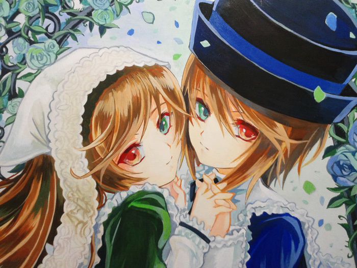 同人手描きイラスト◇ローゼンメイデン 翠星石＆蒼星石(手描きイラスト