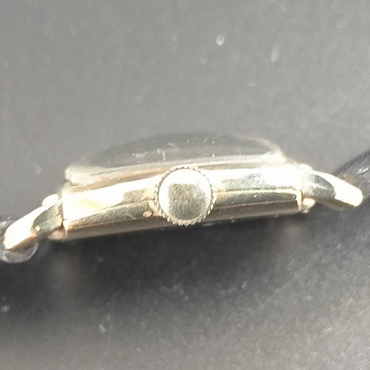 ★アンティークantique★ELGINエルジン メンズ腕時計 DELUXE 手巻きマニュアル10金張り 10K gold filled 17石 稼働品 アンティーク 腕時計 手巻き 1928年 動作良好エルジン アンティークの中古品