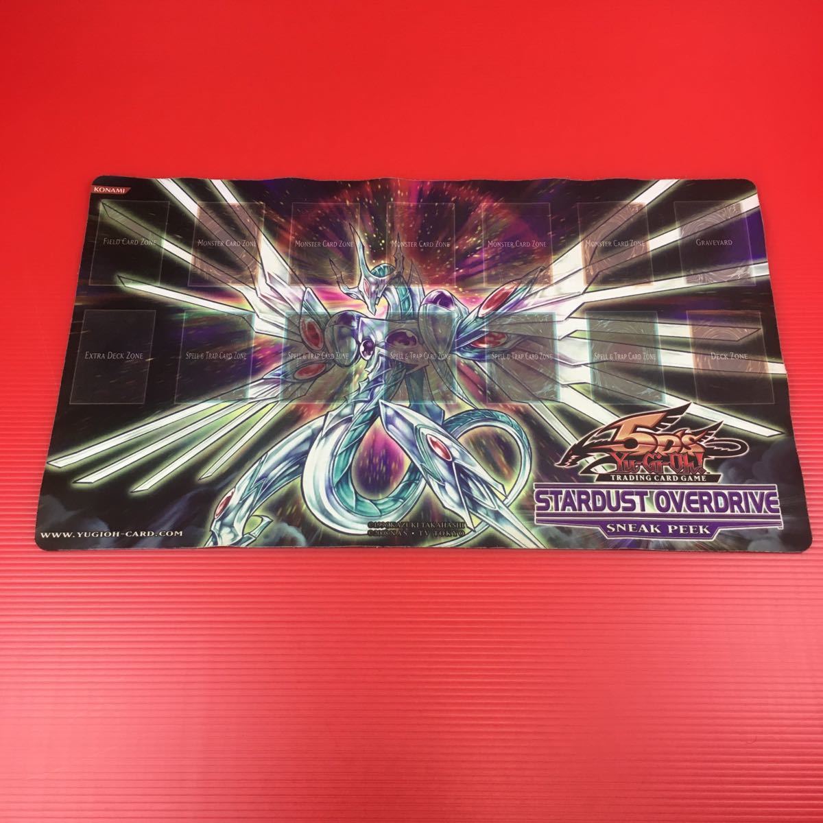 Konami 遊戯王 英語版 公式プレイマット スターダスト オーバードライブ Sneak Peek 限定品 非売品 売買されたオークション情報 Yahooの商品情報をアーカイブ公開 オークファン Aucfan Com