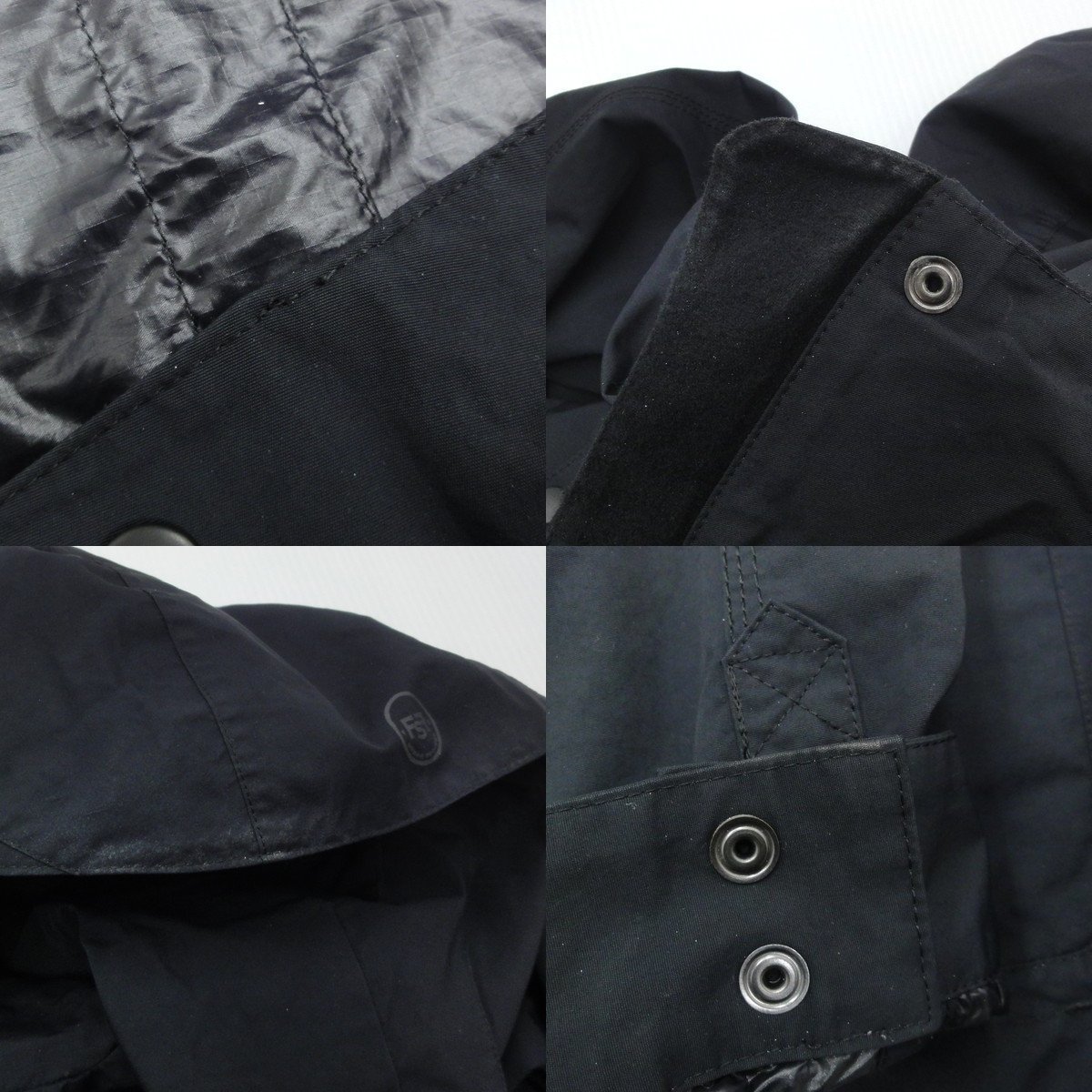 SOPHNET × FSF フラグメント マウンテンパーカー M ブラック 黒 フード 