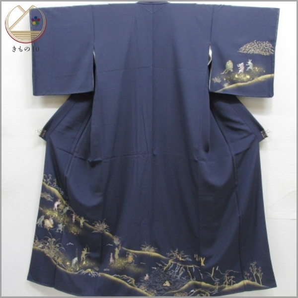 総刺繍 鳥獣戯画 訪問着 しつけ付き長襦袢付き 【公式通販】