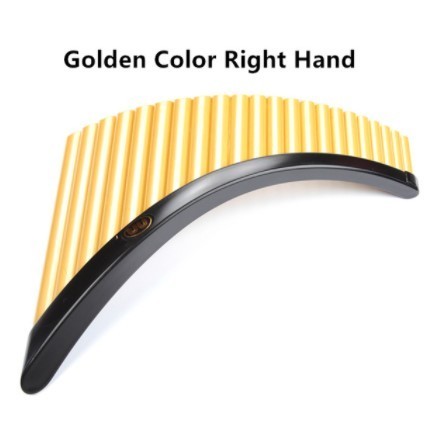 ☆panflute absプラスチックルーマニアuu panpipes G楽器ゴールデンカラー パンフルート付きベース_1
