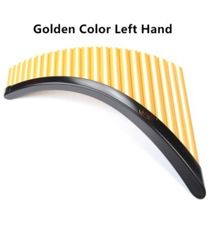 ☆panflute absプラスチックルーマニアuu panpipes G楽器ゴールデンカラー パンフルート付きベース_2