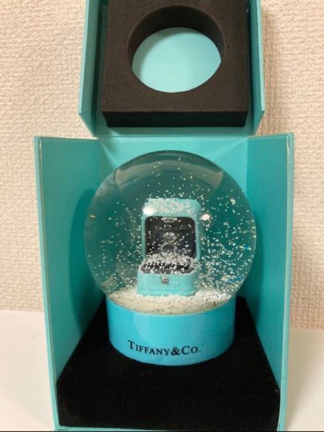 ティファニー　スノードーム スノーグローブ　非売品　ダイヤモンドリング 非売品 ティファニー スノードーム エンゲージリング インテリア