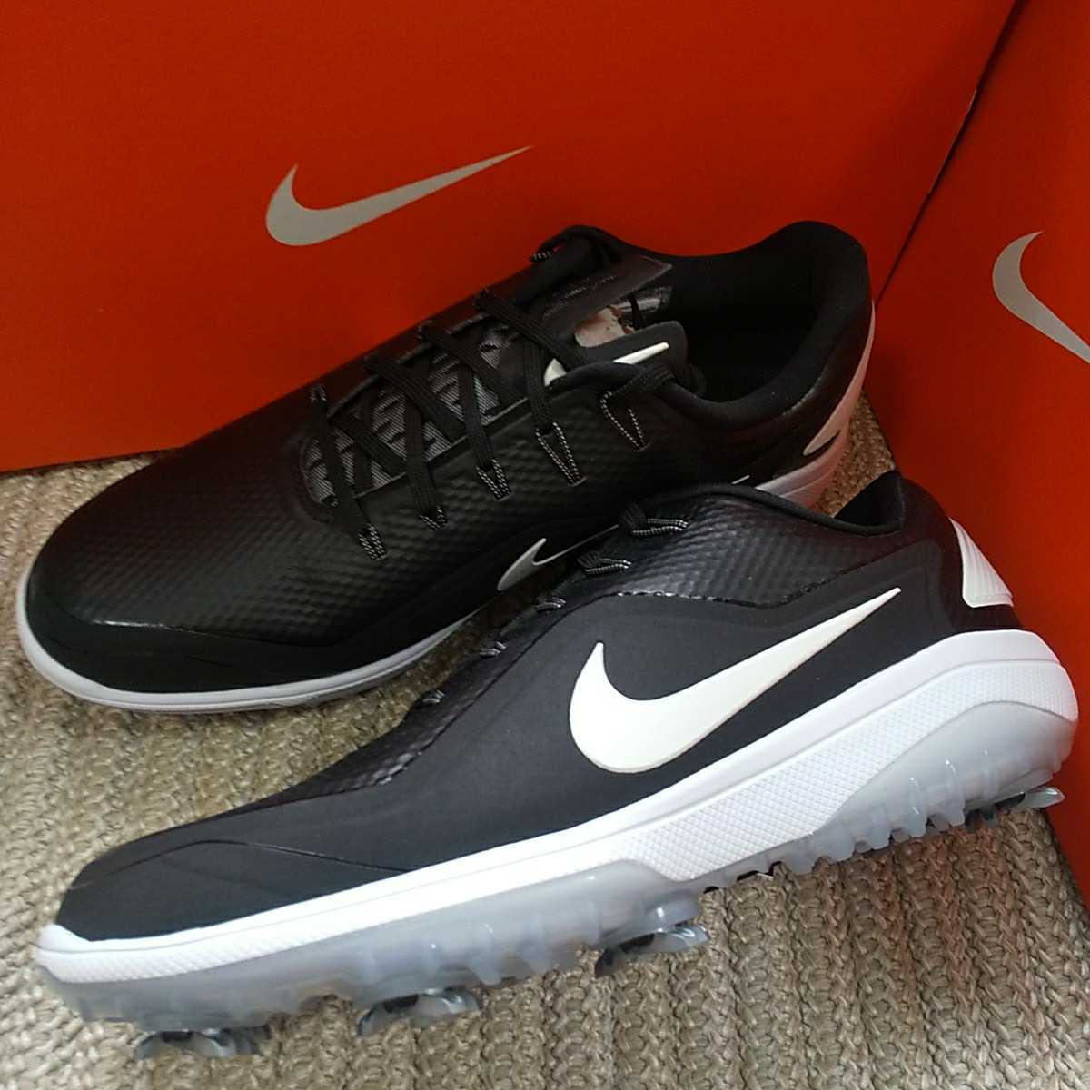 超激得，セール 最終1点 定価20350 NIKE REACT VAPOR 2 ゴルフシューズ リアクト ヴェイパー 25.5cm US7.5 防水 ワイド ナイキ スパイク 黒 白(25.5cm)｜売買されたオークション情報、yahooの商品情報をアーカイブ公開 - オ 25.5cm