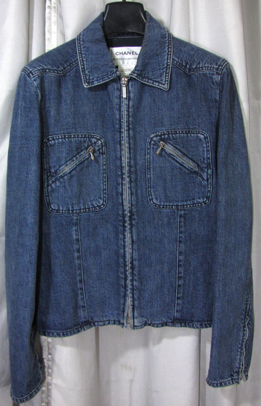 CHANEL(シャネル)ジャケット，デニム，40，中古 CHANEL（シャネル 